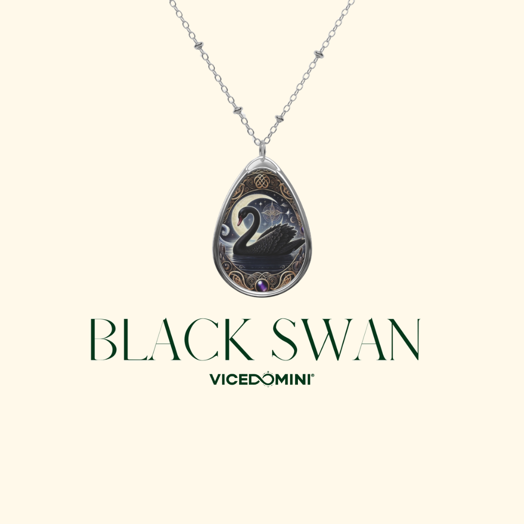 Black Swan Spirit Animal Necklace