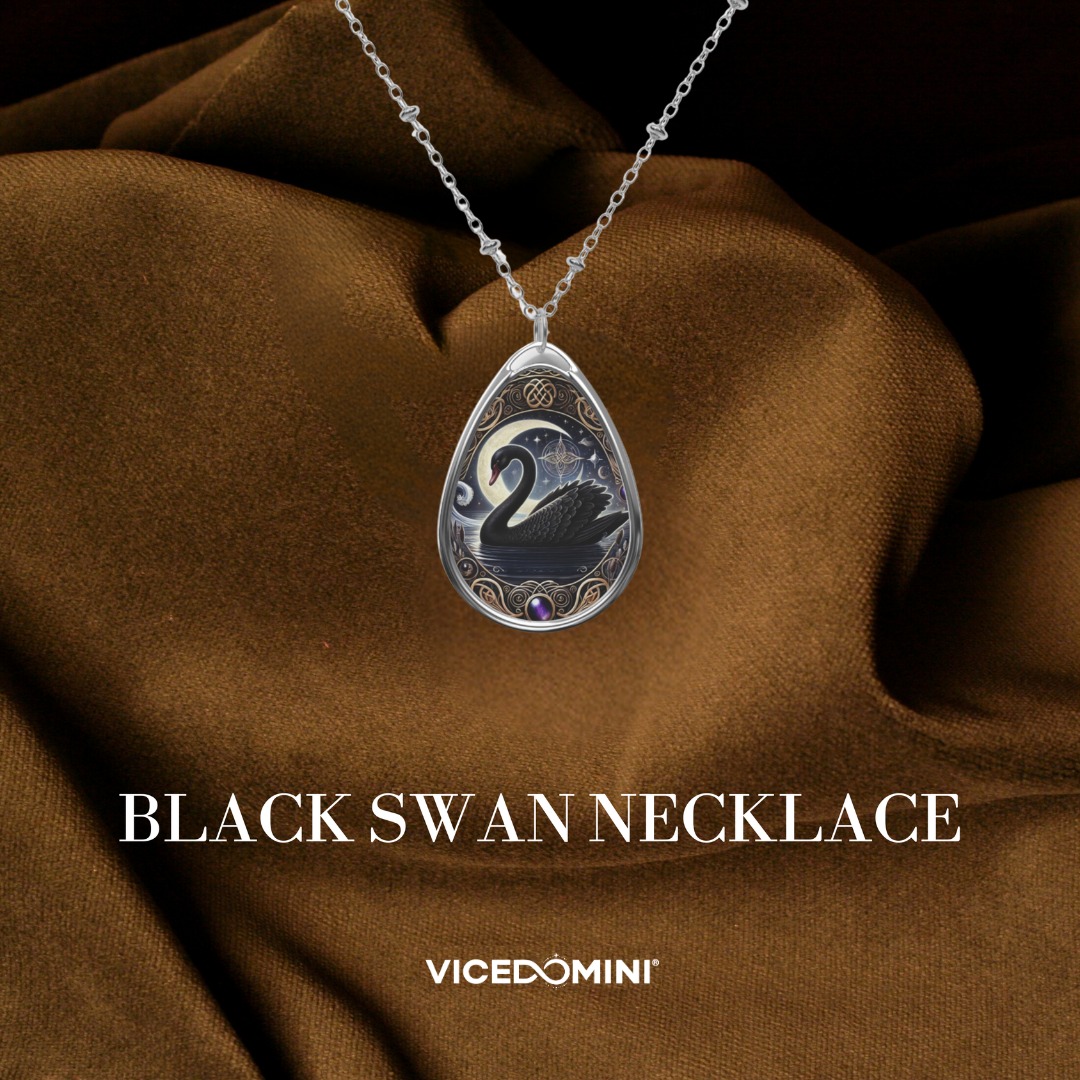 Black Swan Spirit Animal Necklace