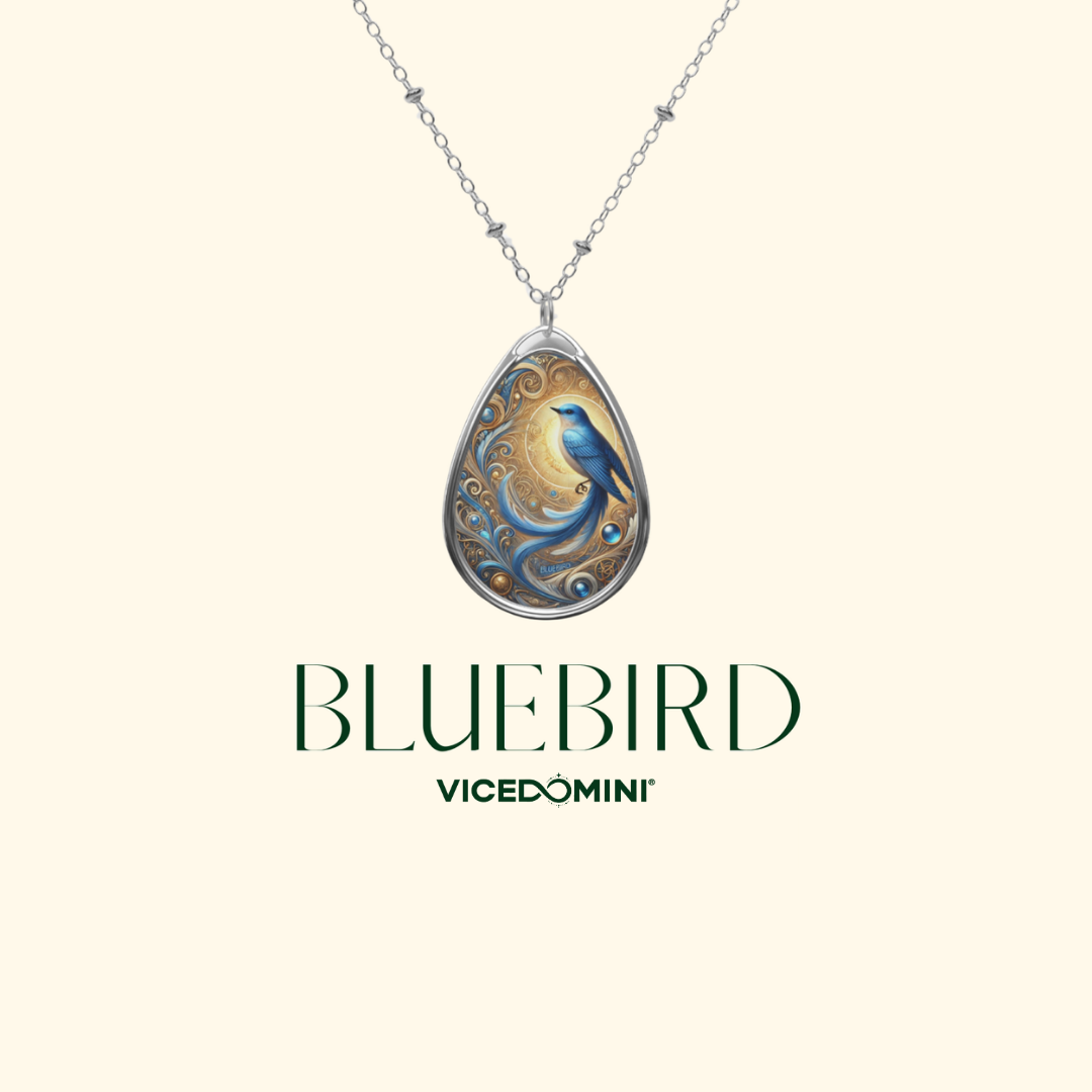 Bluebird Spirit Animal Necklace