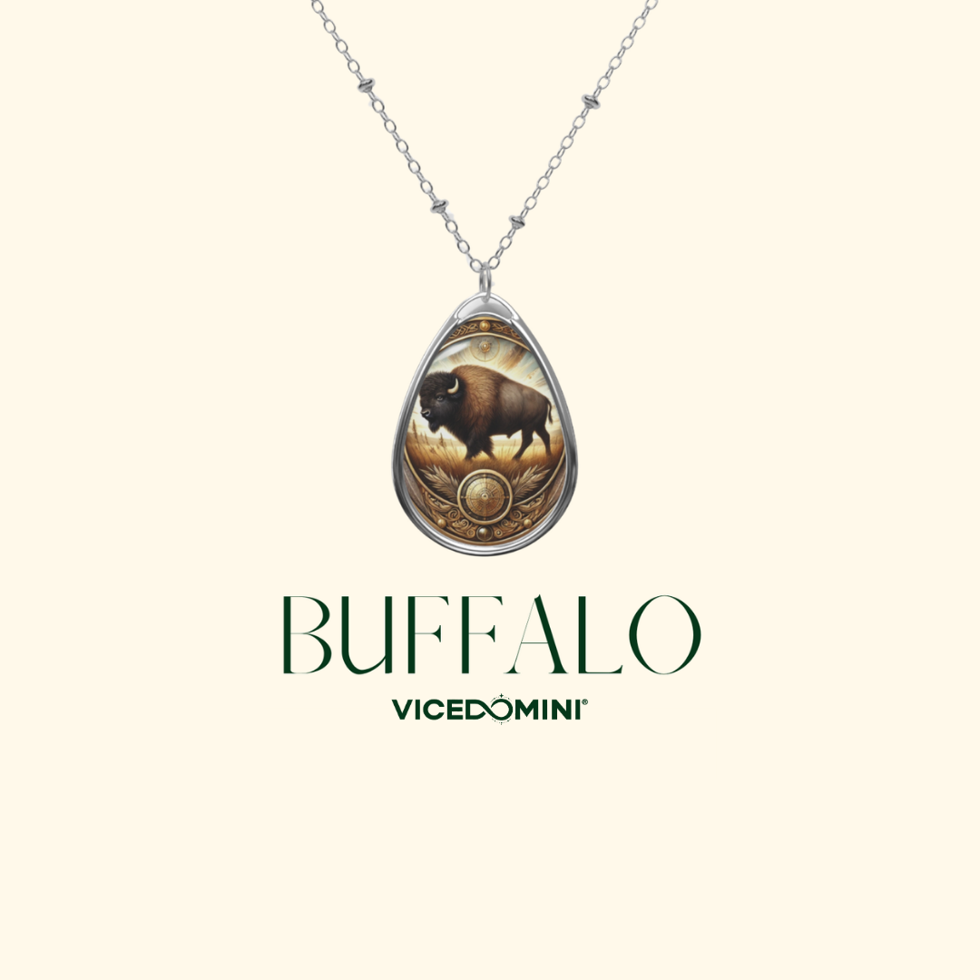 Buffalo Spirit Animal Necklace