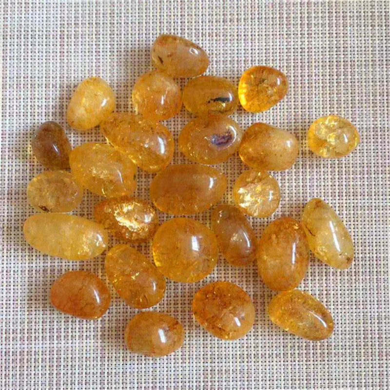 Pierre roulée en quartz citrine