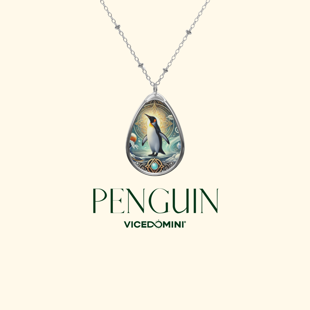 Pinguin-Geisttier-Halskette
