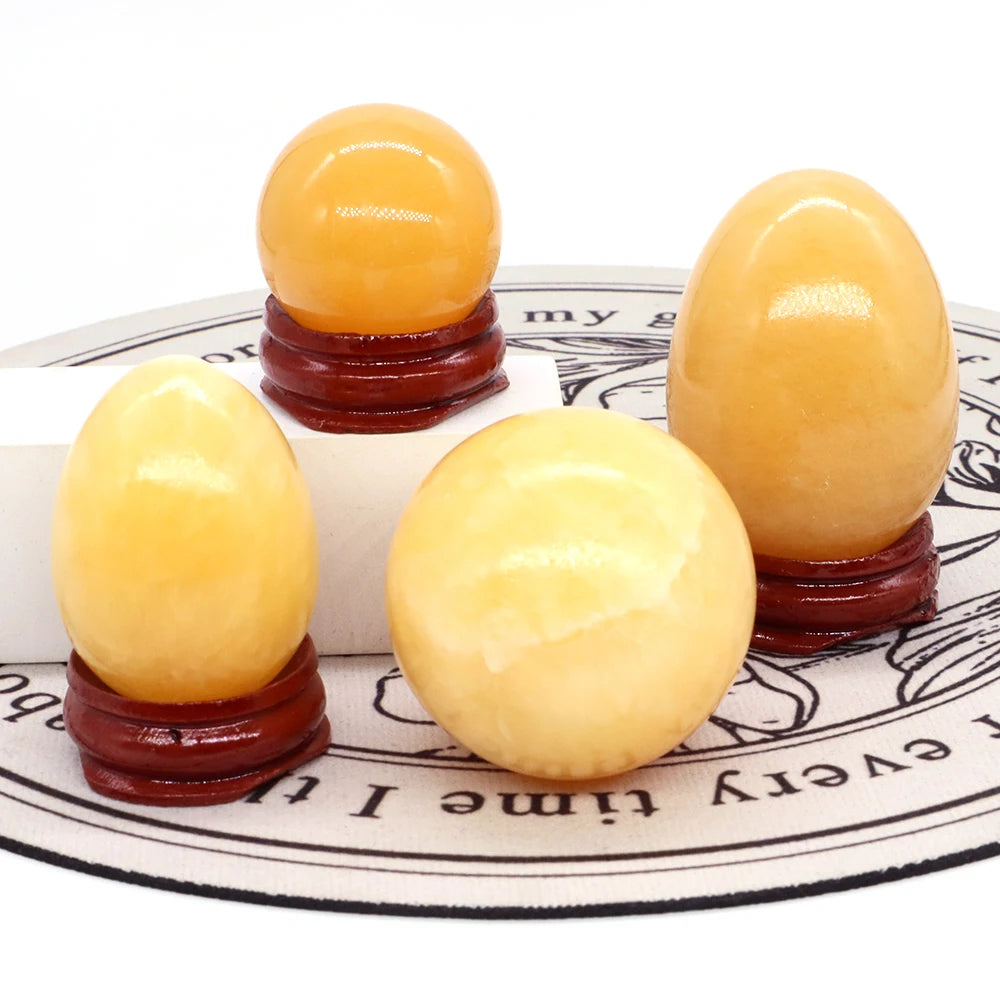 Cristaux et pierres de jade jaune