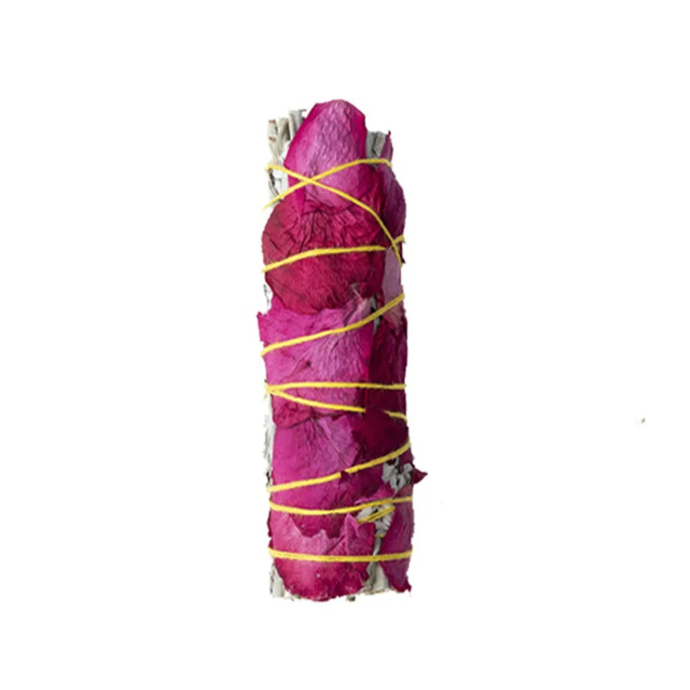 Rotes Rosen-Salbei-Bündel