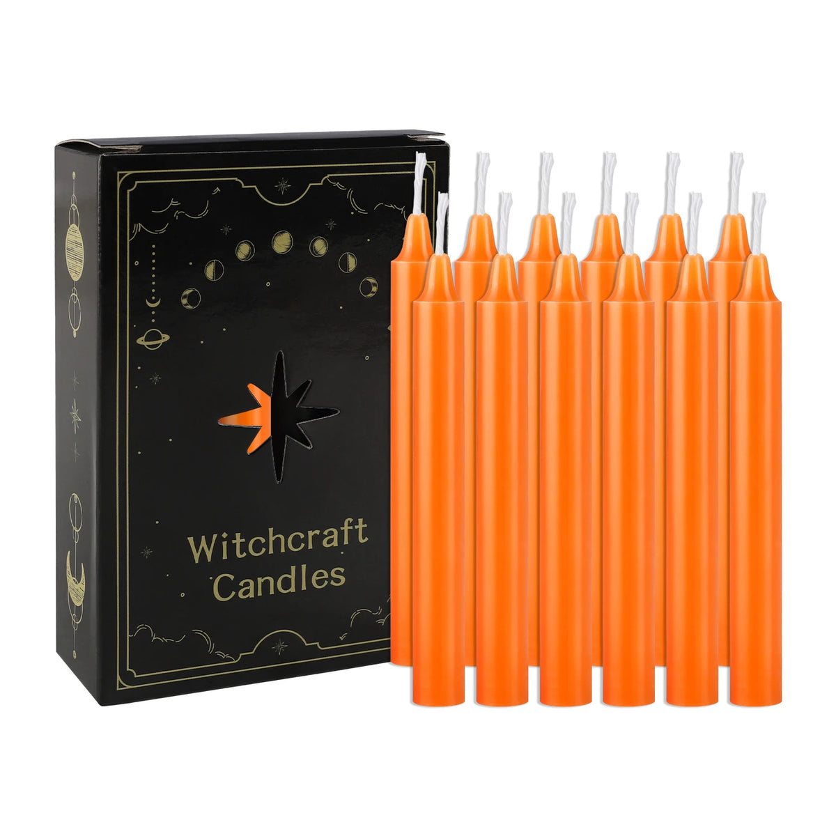 Orange "Kreativität" Hexenkerzen