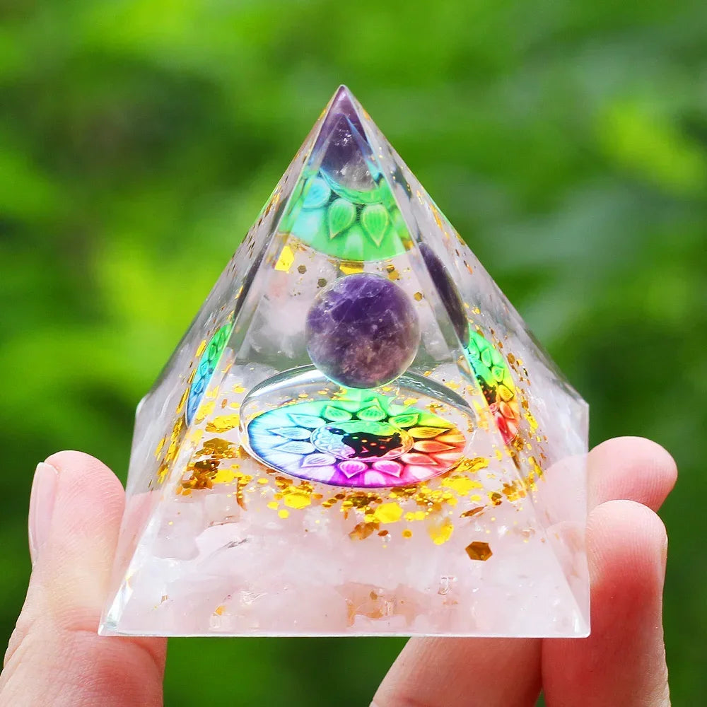 Handmade Orgonite Pyramid – One-of-a-Kind Energy Tool