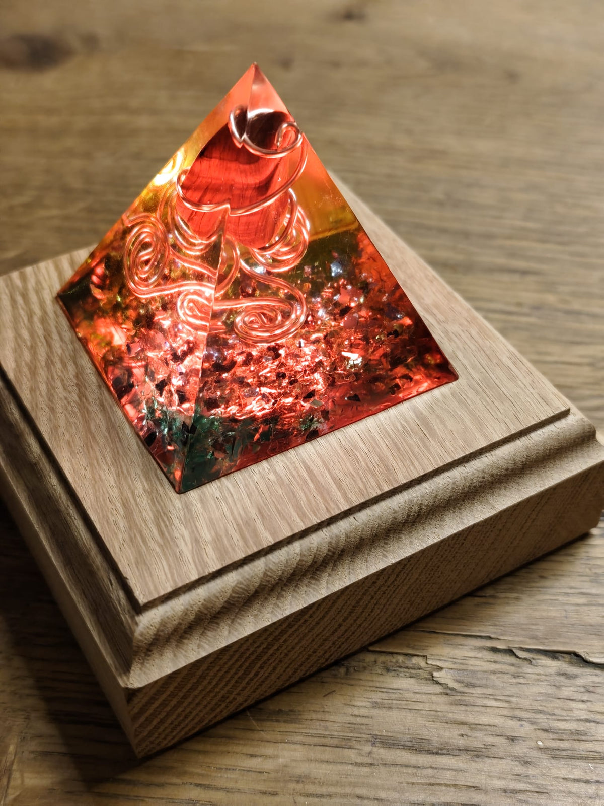 Handmade Orgonite Pyramid – One-of-a-Kind Energy Tool