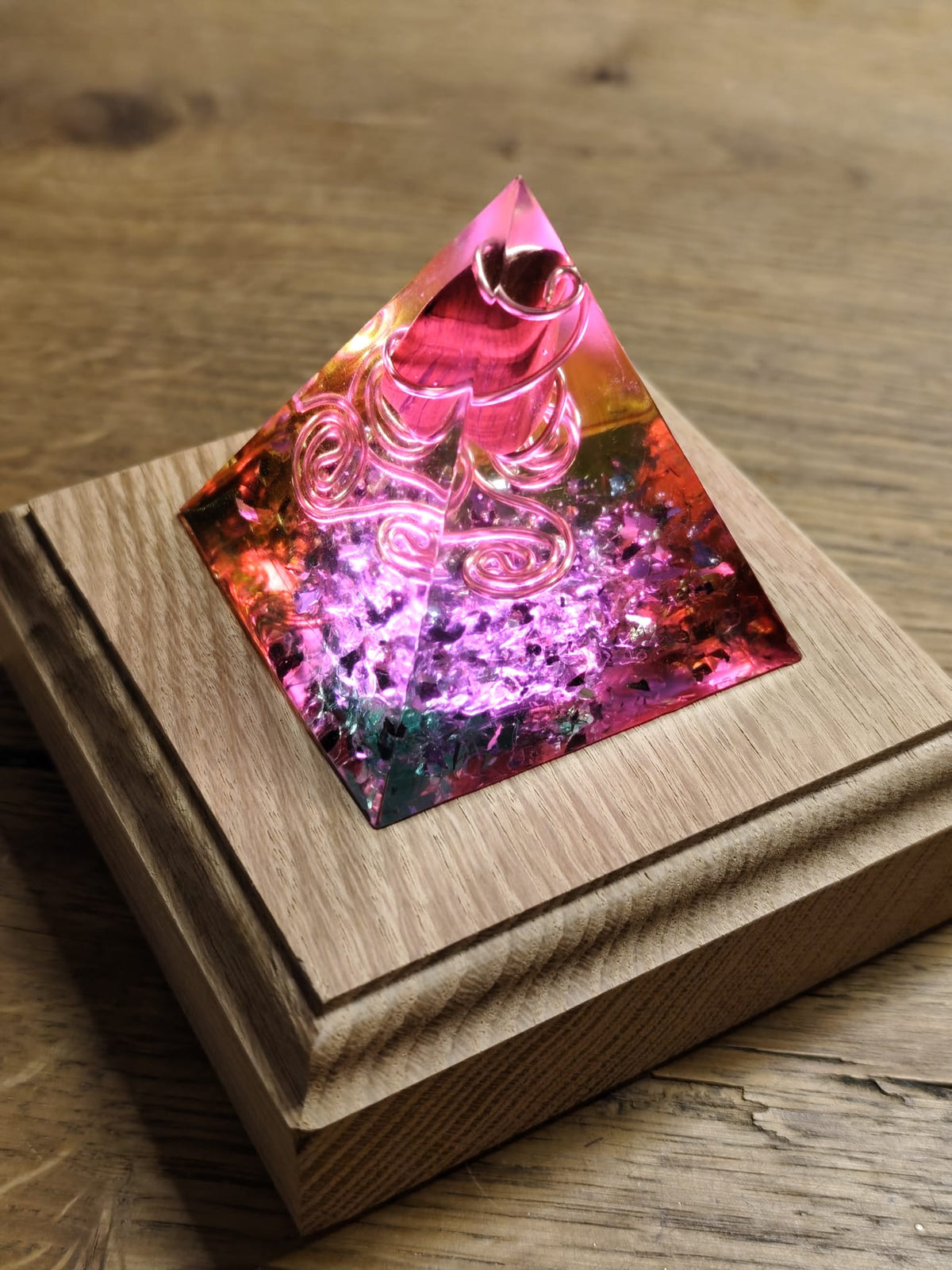 Handmade Orgonite Pyramid – One-of-a-Kind Energy Tool