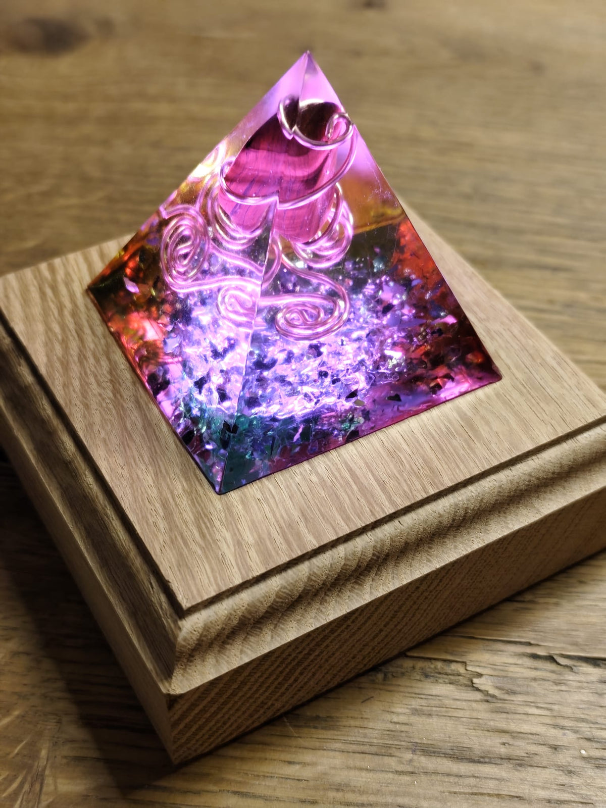 Handmade Orgonite Pyramid – One-of-a-Kind Energy Tool