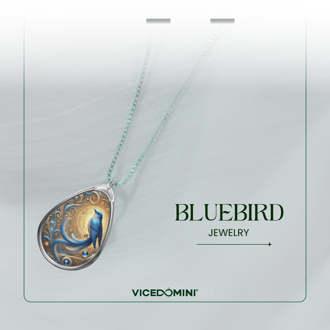 Collana Animale Totem dell'Uccello Azzurro
