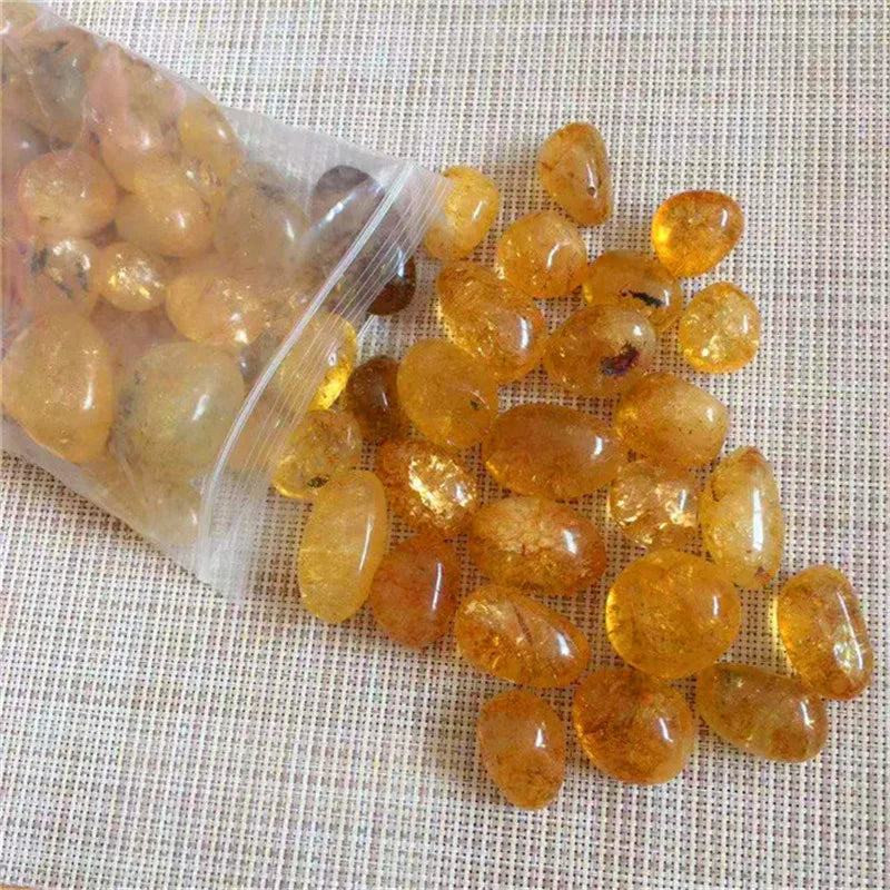 Citrinquarz Trommelstein 
