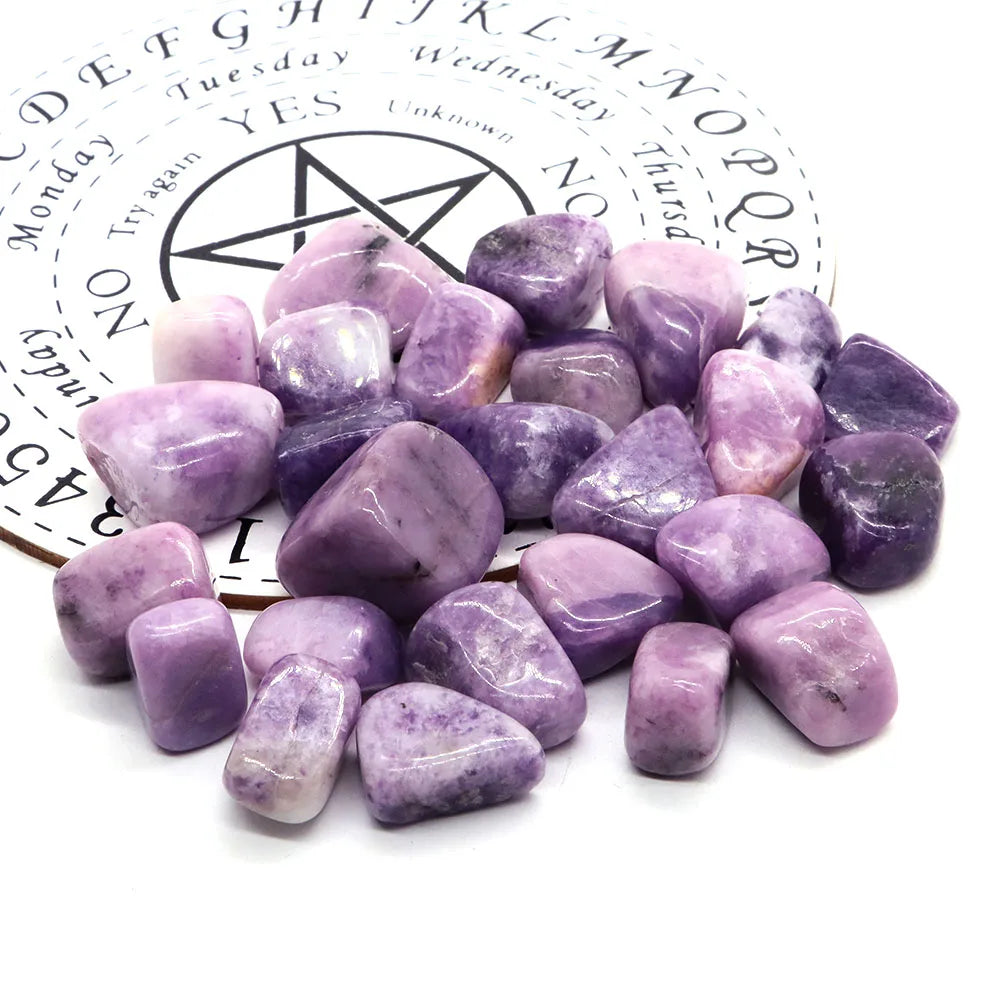 Pierres de cristaux de lépidolite