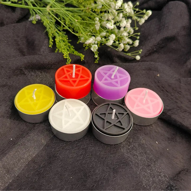 Velas de Té con Pentáculo
