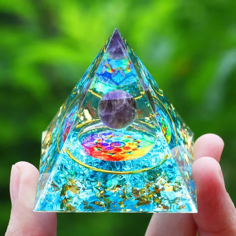 Handmade Orgonite Pyramid – One-of-a-Kind Energy Tool