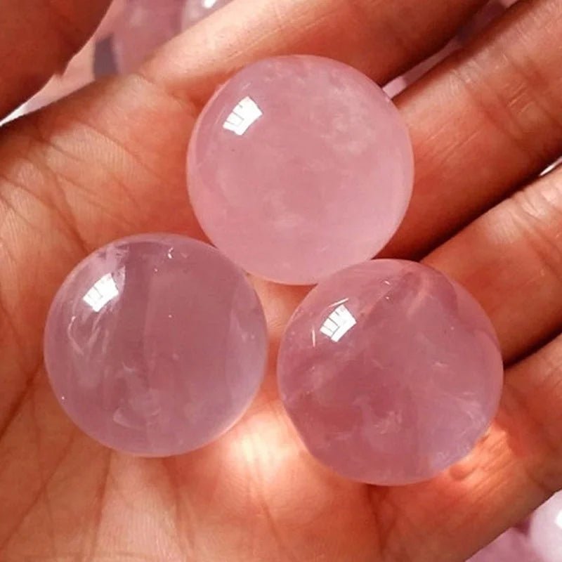 Cristal de quartz rose naturel