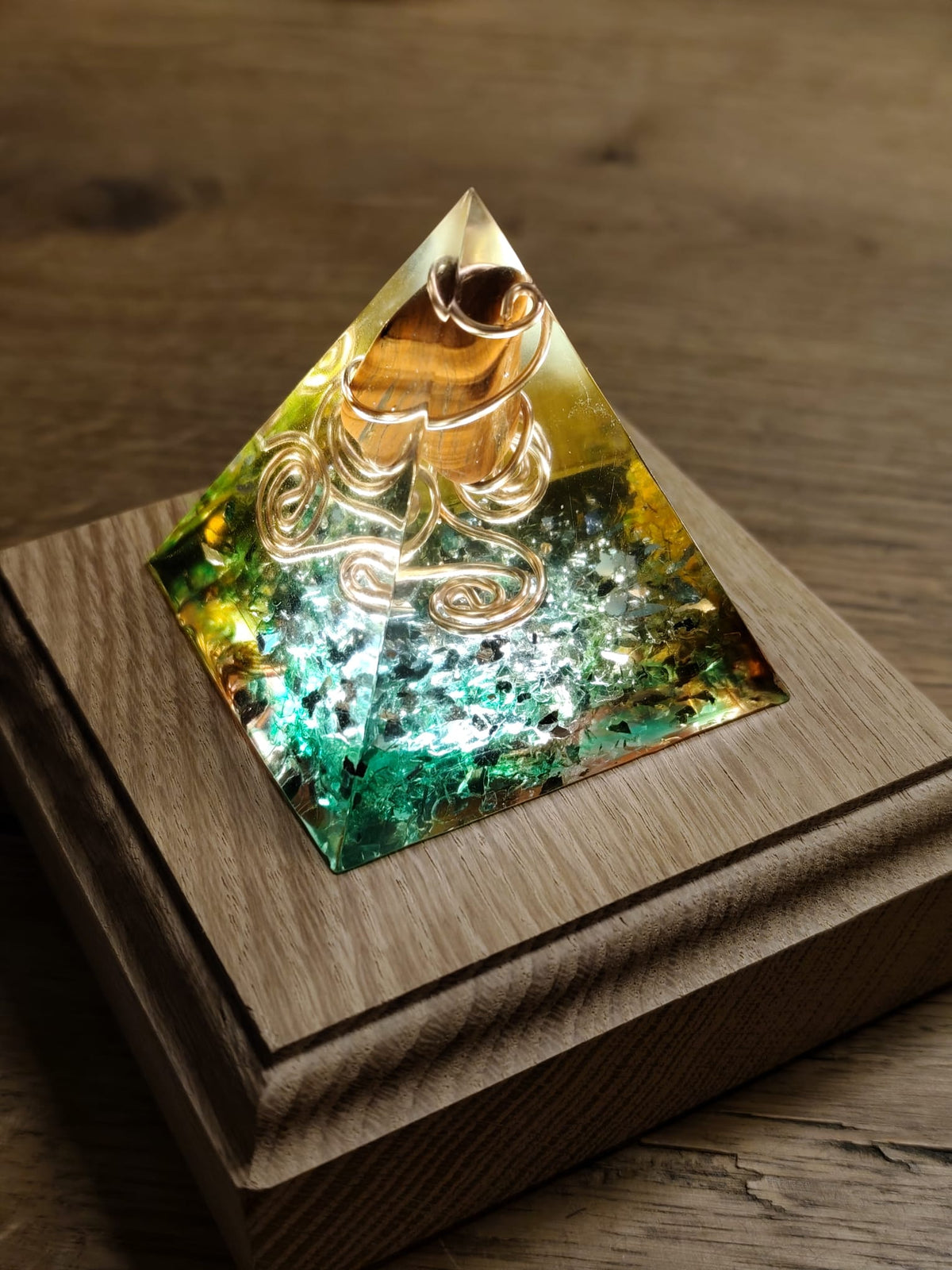 Handmade Orgonite Pyramid – One-of-a-Kind Energy Tool